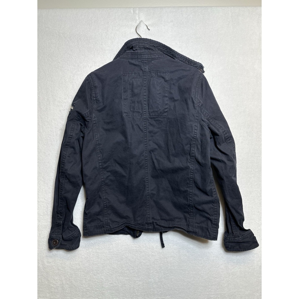 Abercrombie & Fitch Y2K Sentinel Jacket M Navy Blue Military Field Utility - Picture 2 of 14